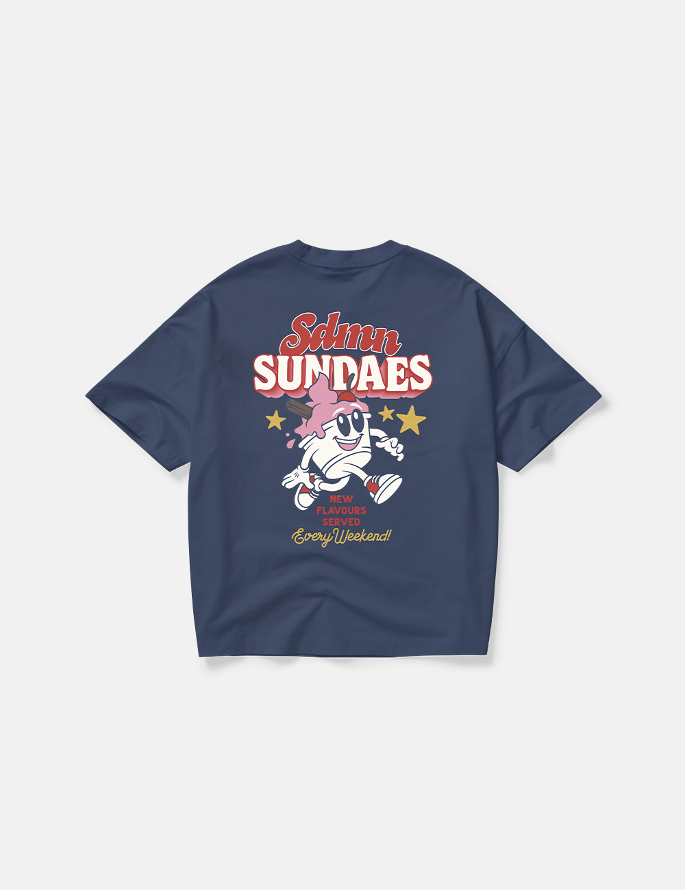 Sundaes Character T-Shirt [Navy]