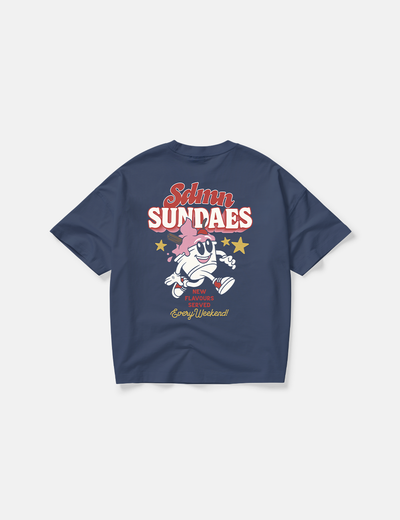 Sundaes Character T-Shirt [Navy]