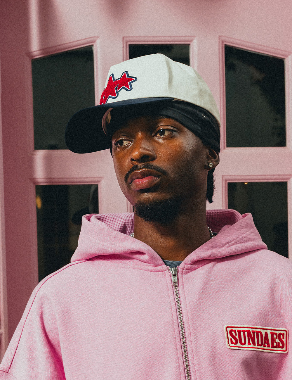 Tri-Star Cap [White/Navy]