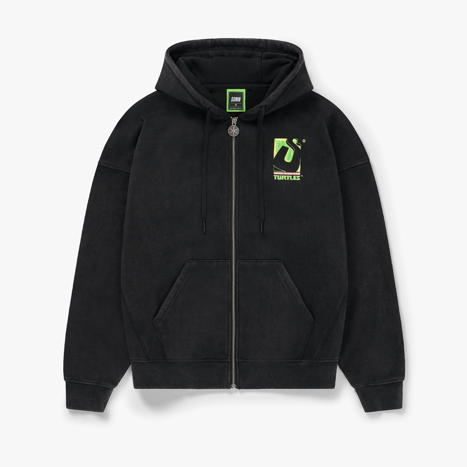 SDMN x TMNT Initial Zip Hoodie [Black]