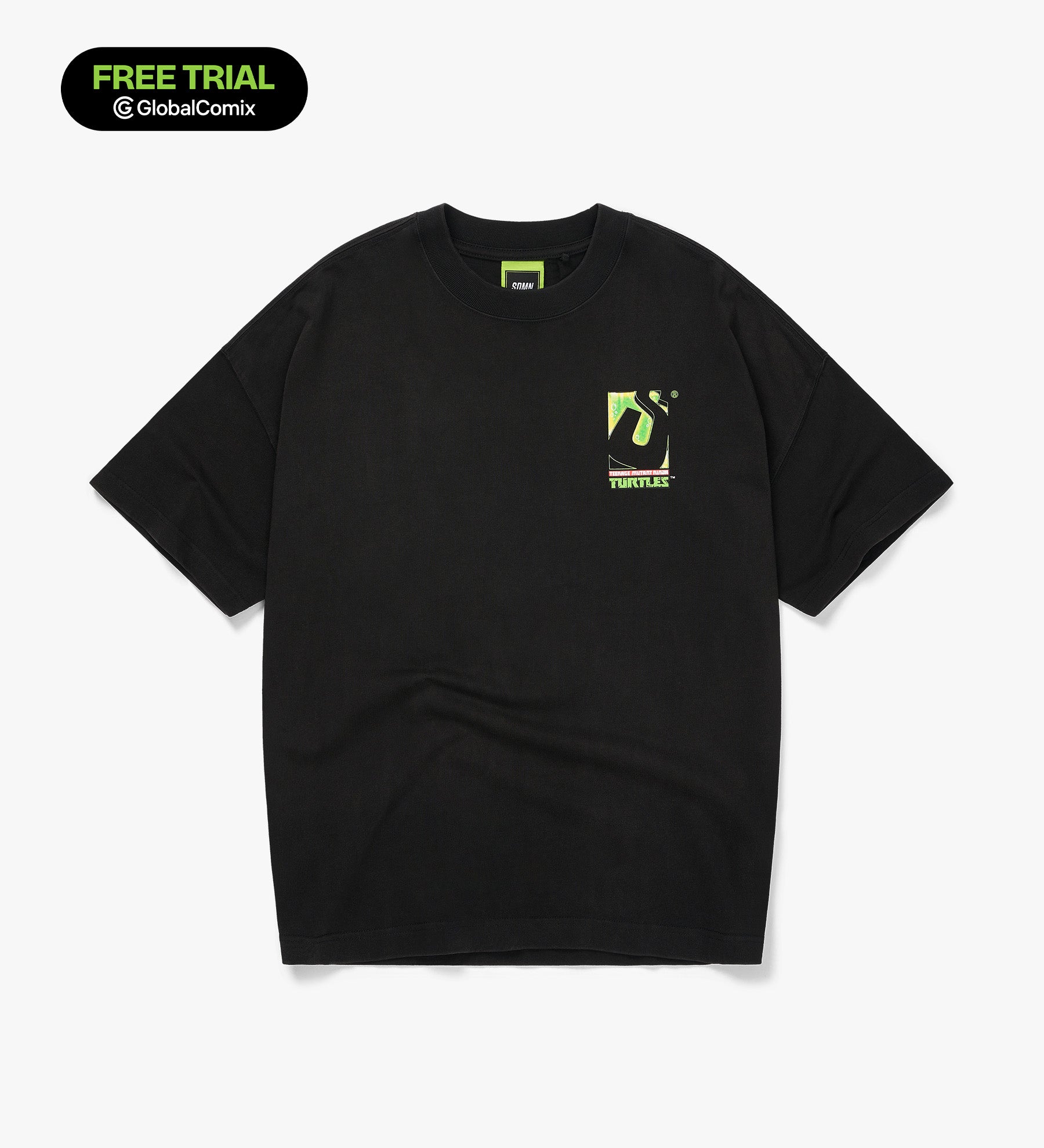 SDMN x TMNT Initial T-Shirt [Black]