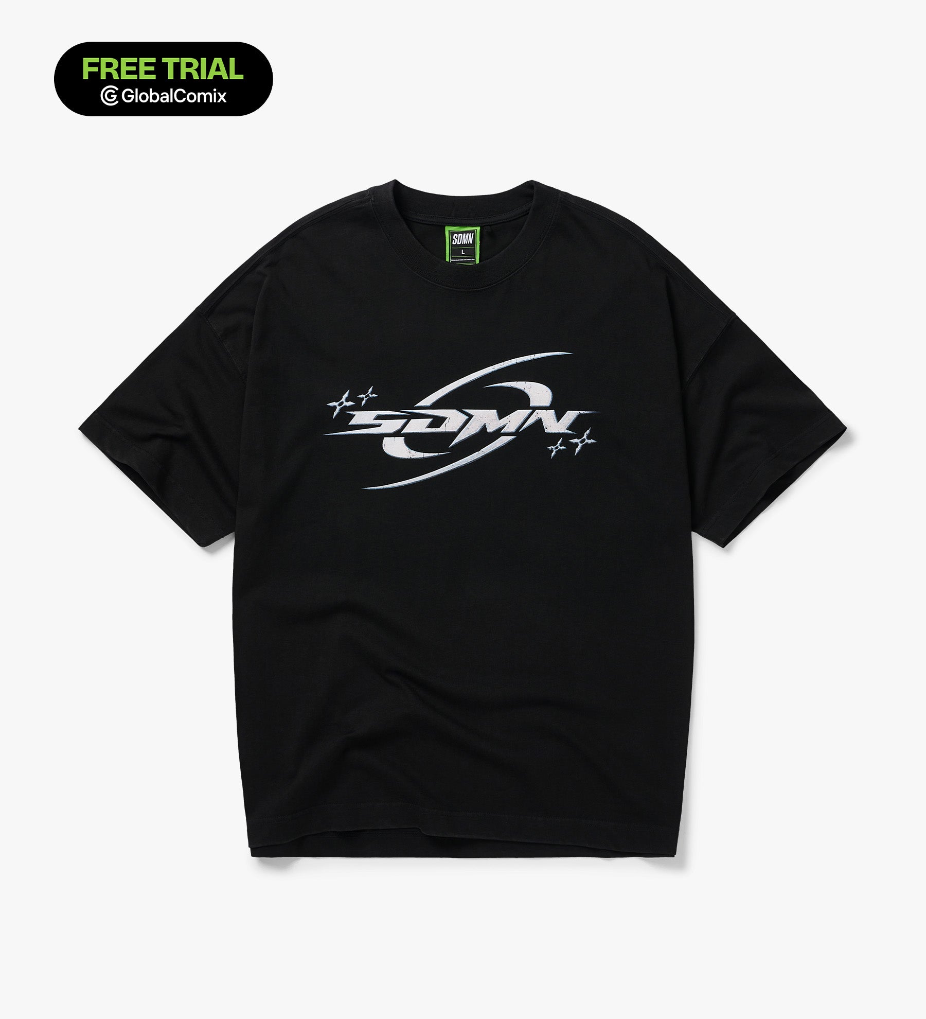 SDMN x TMNT Shuriken T-Shirt [Vintage Black]