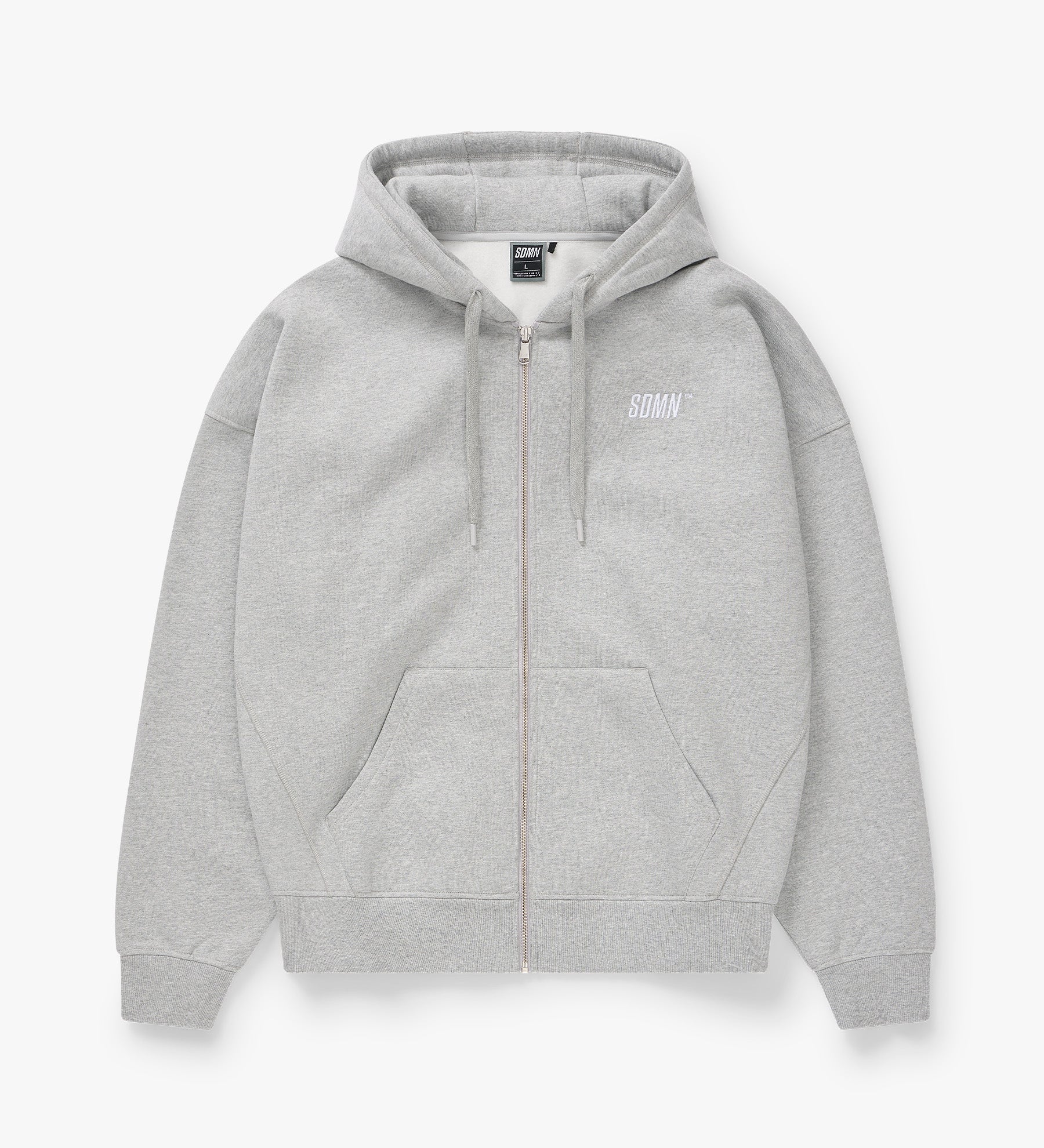SDMN™ Zip Hoodie [Melange Grey]
