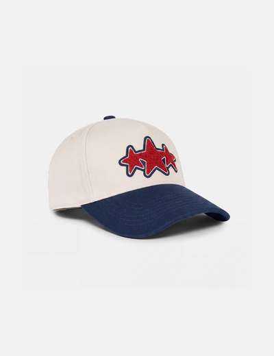 Tri-Star Cap [White/Navy]