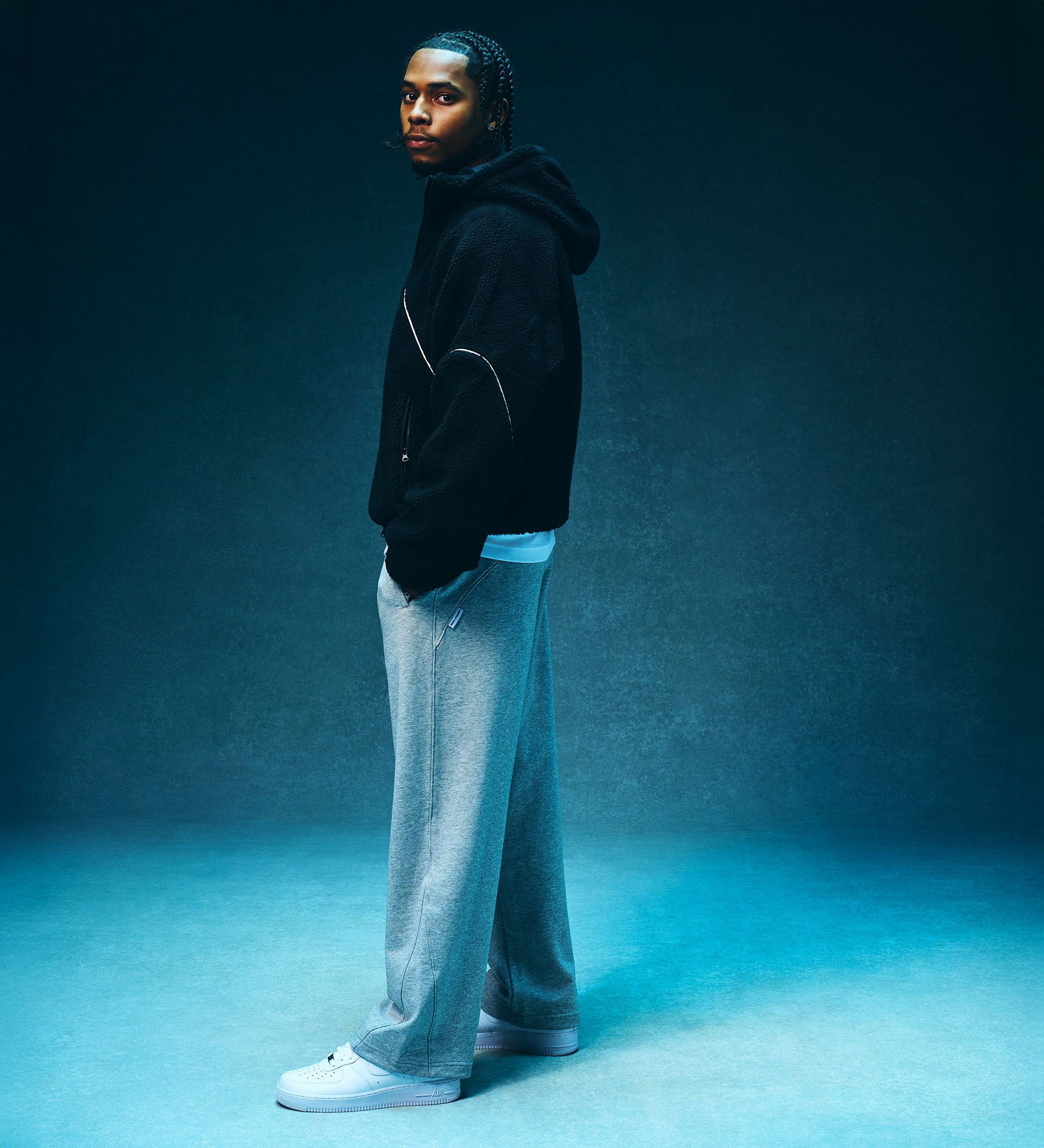 Studios ® Wide Leg Sweatpants [Melange Grey]