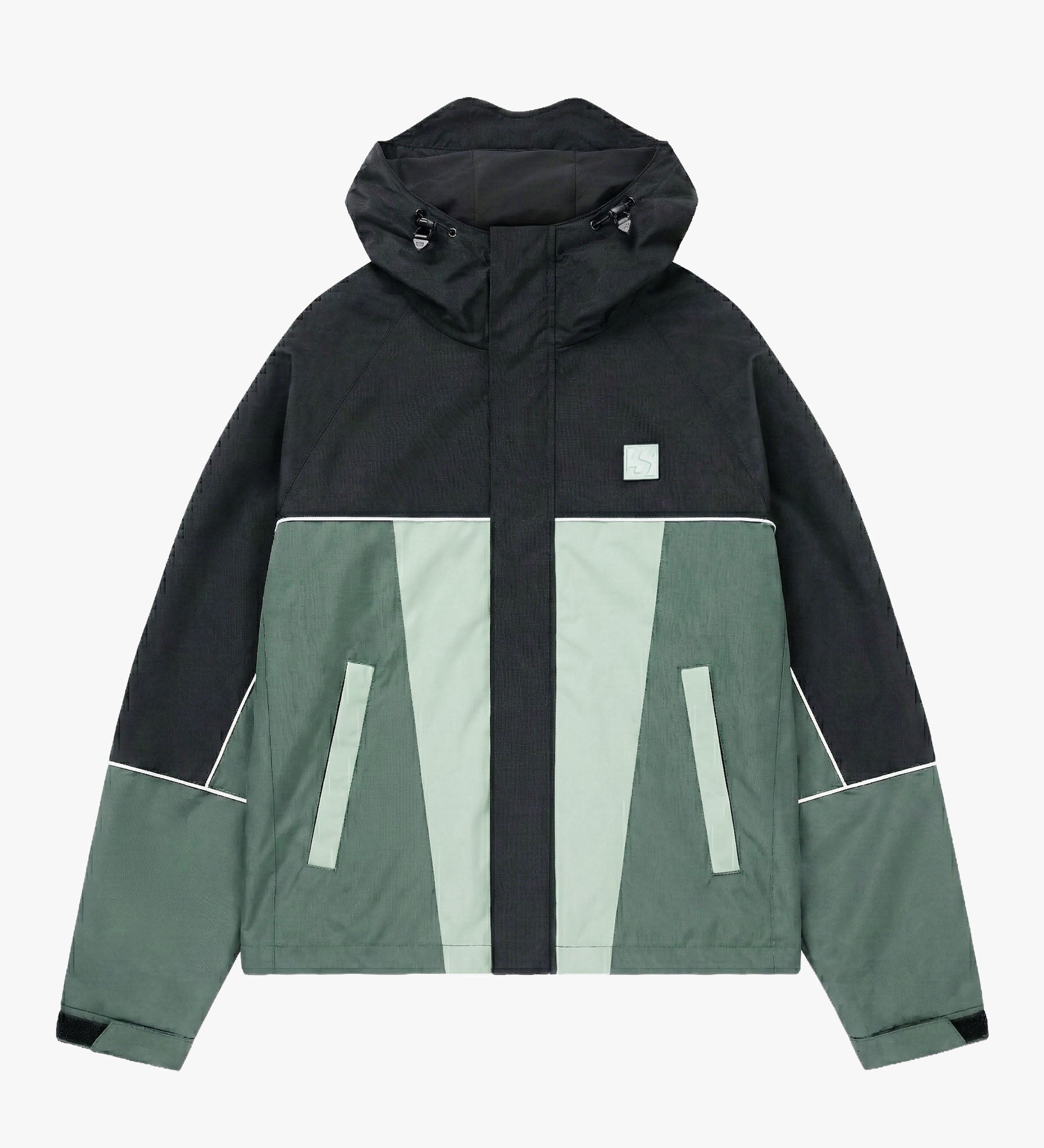 Vertex Windbreaker [Black/Green]