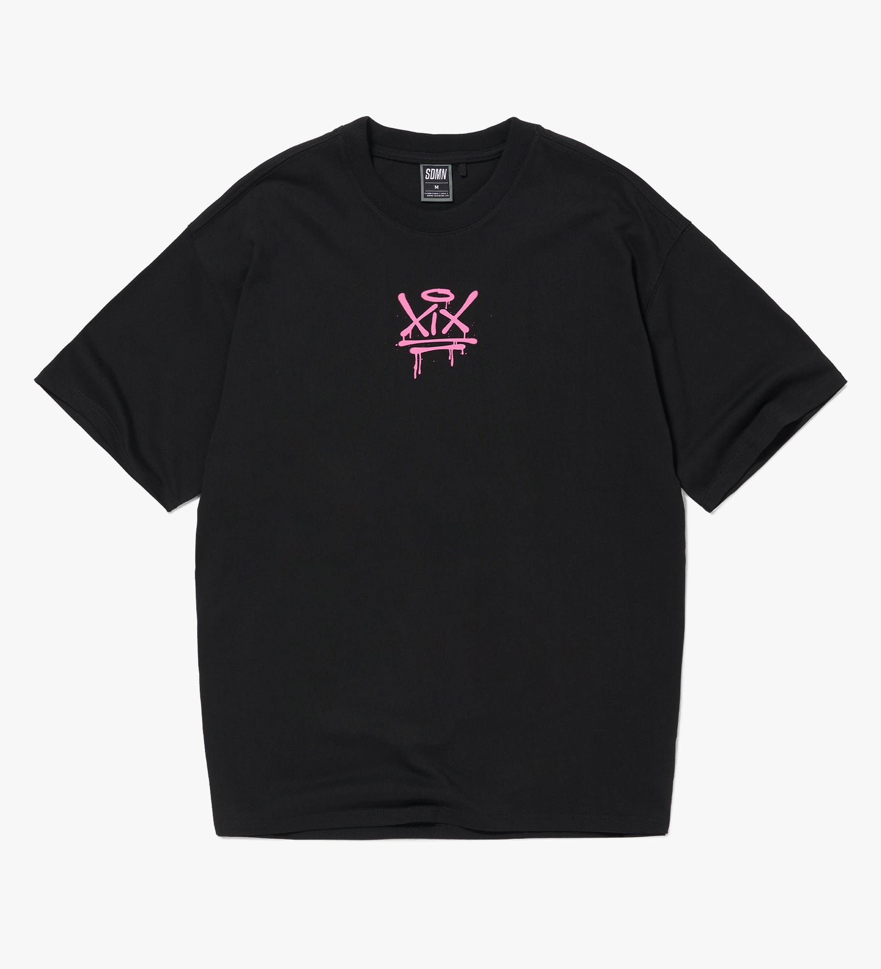 XIX Spray T-Shirt [Black/Hot Pink]