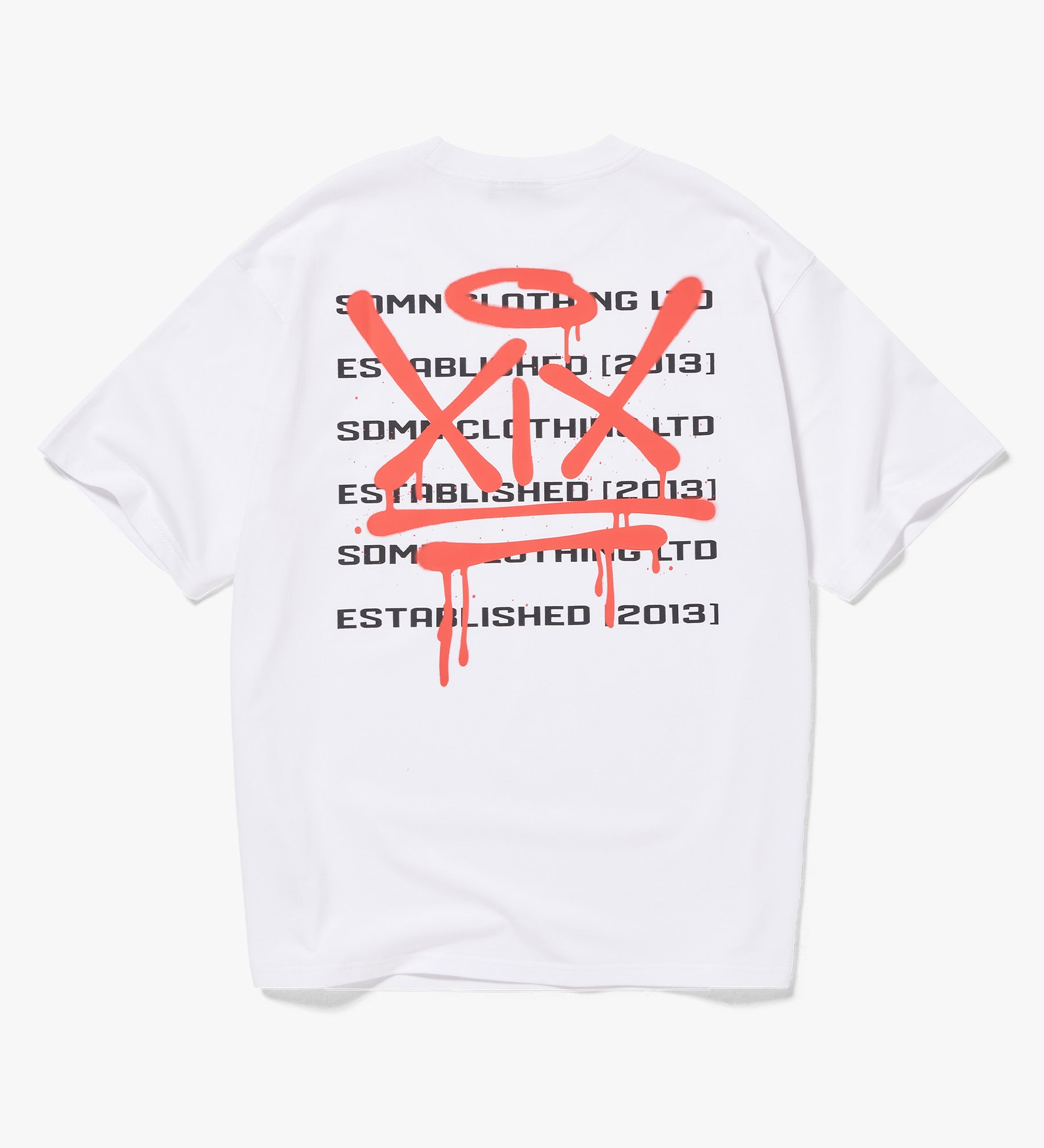 XIX Spray T-Shirt [White/Red]